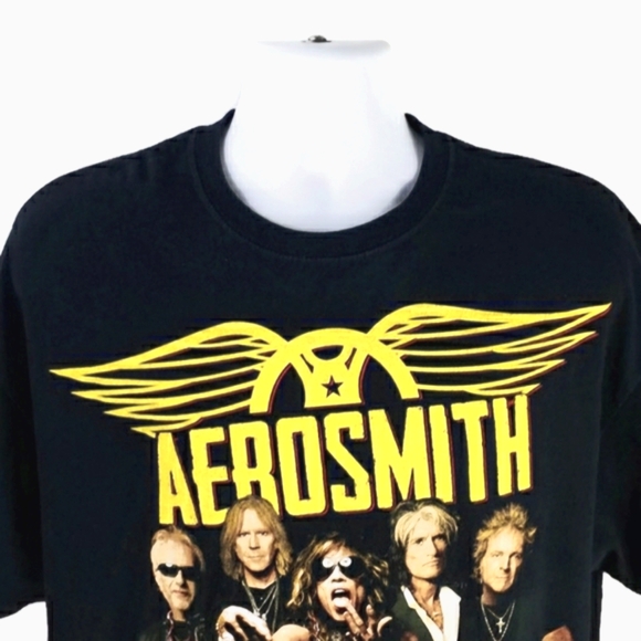 Aerosmith 2012 Global Warming Tour 2-Side Print Black Concert T-Shirt Unisex XL - Picture 3 of 12